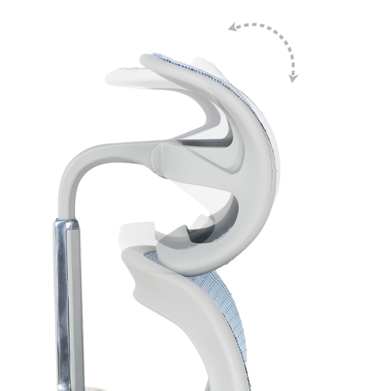 Ергономичен офис стол Ergohuman Elite 2 син-сив